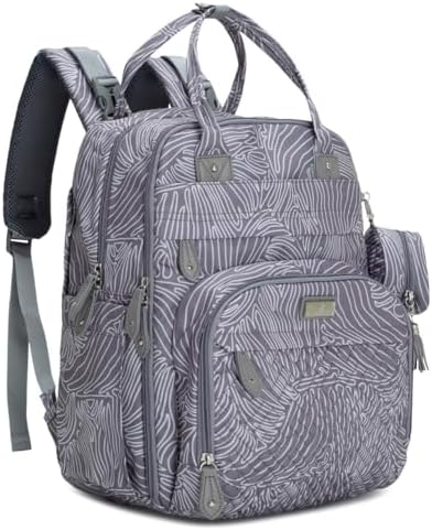Hafmall Diaper Backpack Diaper Bag with Stroller Hooks